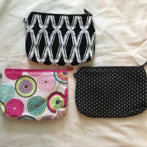 Thirty One Mini Zip Pouches - Set of 3
